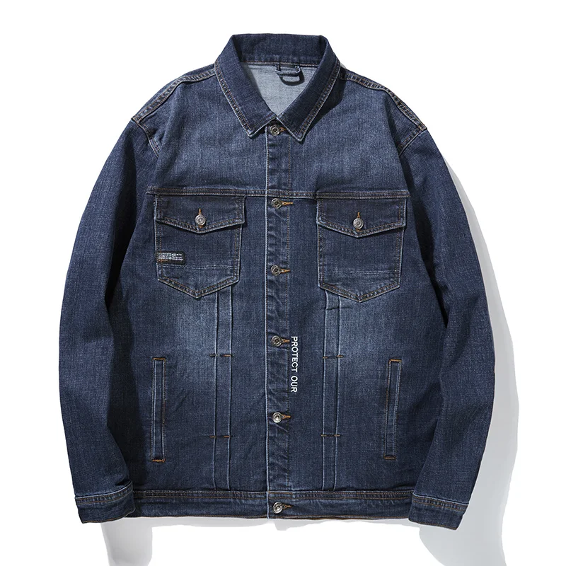2021 Autumn Winter Brand Dark Blue Cotton Denim Cowboy Jacket Classic Trend Fashionable Men's Jacket Size 2XL-8XL
2021 Autumn Winter Brand Dark Blue Cotton Denim Cowboy Jacket Classic Trend Fashionable Men's Jacket Size 2XL-8XL