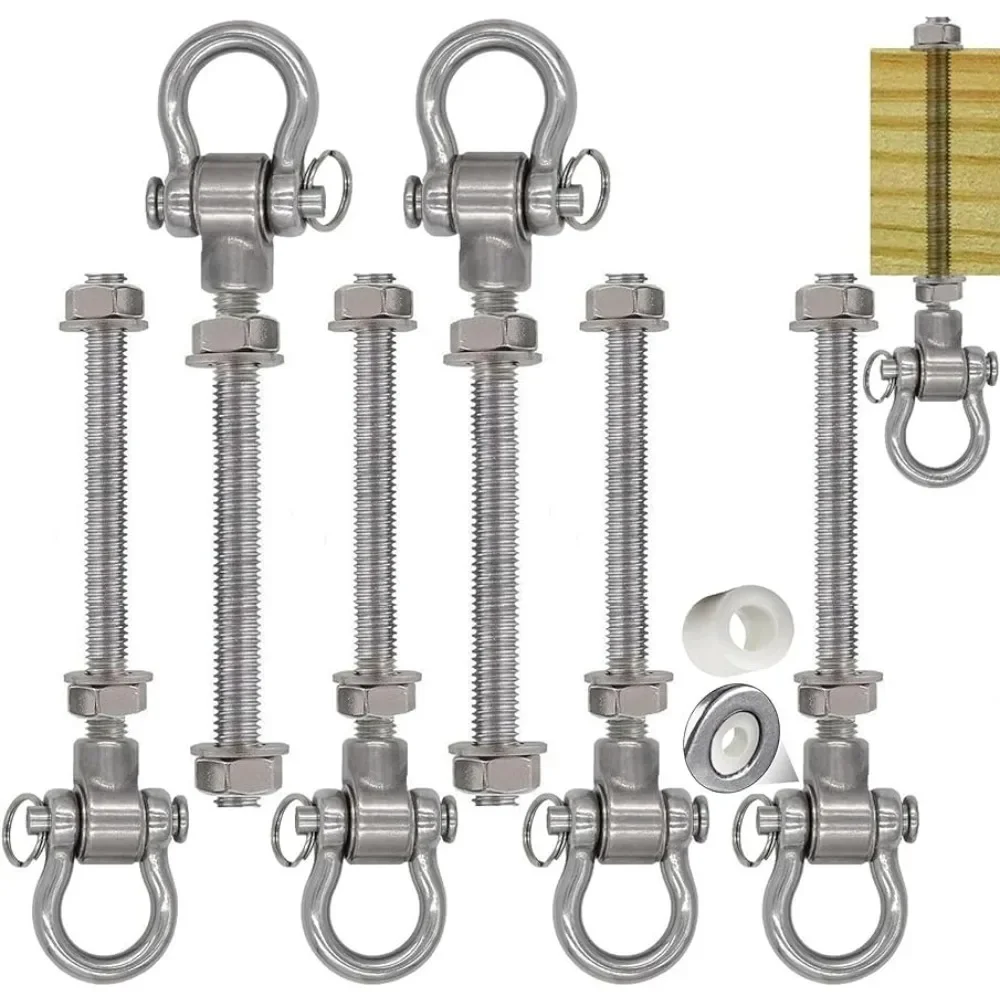 WWFFEN 6 Bearing Silent Heavy Duty Swing Hanger Permanent Anti-Rust 180° Swing, 1500 lb Capacity sandbag
WWFFEN 6 Bearing Silent Heavy Duty Swing Hanger Permanent Anti-Rust 180° Swing, 1500 lb Capacity sandbag