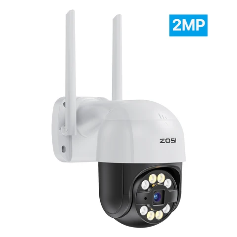 ZOSI Wi-Fi PTZ-камера 2MP 3MP Starlight Ночное видение Наружная IP-камера 2-сторонняя аудиосистема с искусственным интеллектом Автомобильный пакет Беспроводная камера для обнаружения домашних животных