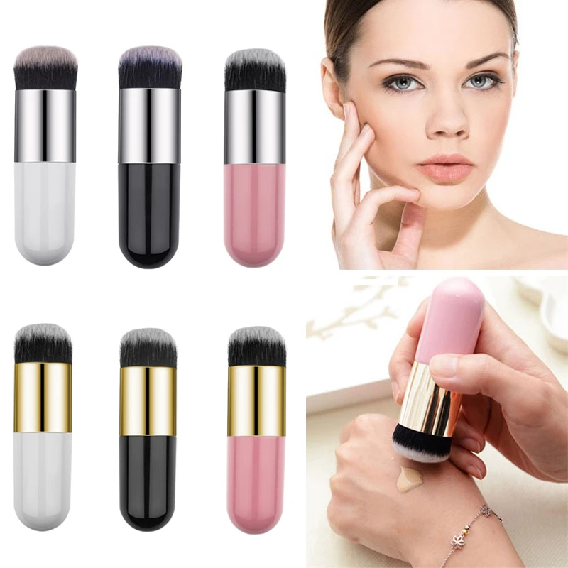 Portable Soft Chubby Pier Foundation Brush To Remove Blackheads Nose Lip Gloss Highlighter Brush Makeup Facial Beauty Tool
Portable Soft Chubby Pier Foundation Brush To Remove Blackheads Nose Lip Gloss Highlighter Brush Makeup Facial Beauty Tool