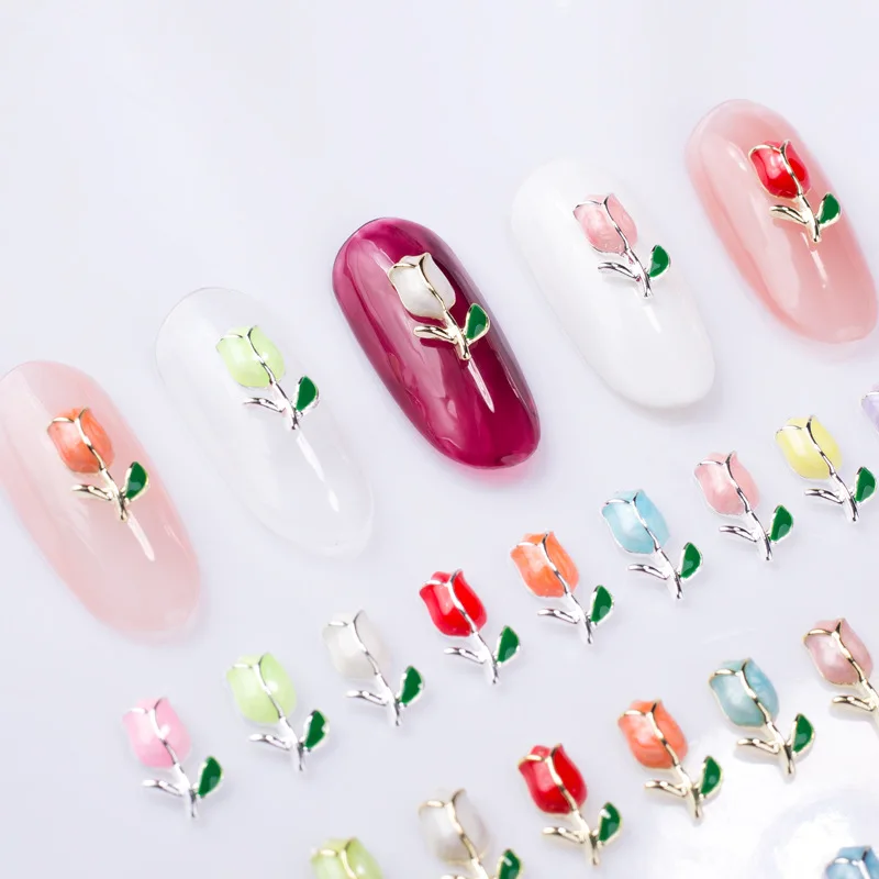 12Pcs/Lot 3D Luxury Tulip Nail Art Charming Rhinestones Manicure DIY Nail Jewelry Charms Metal Alloy Flower For Nail Decorations
12Pcs/Lot 3D Luxury Tulip Nail Art Charming Rhinestones Manicure DIY Nail Jewelry Charms Metal Alloy Flower For Nail Decorations