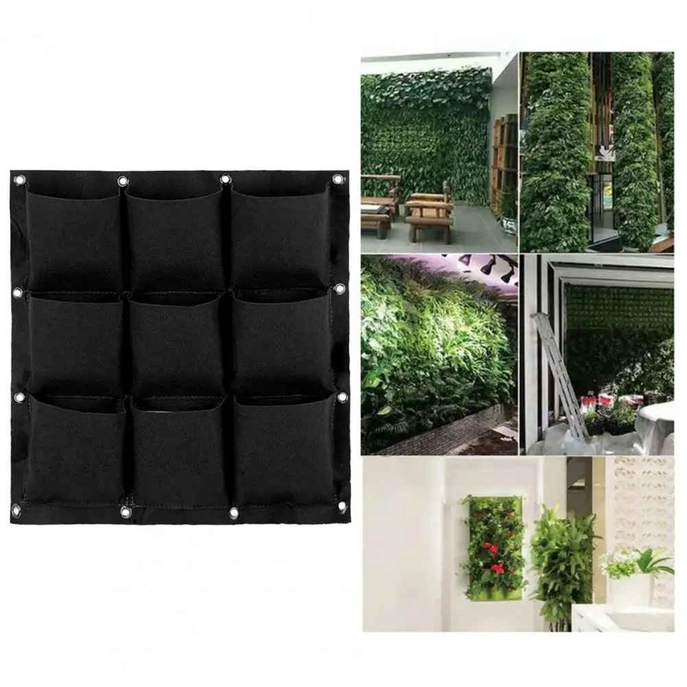 Hanging Planting Bag Wall Mounted 9 Pockets Vertical Square Breathable Indoor Outdoor Hanging Strawberry Flower Wall Planter Gar
Hanging Planting Bag Wall Mounted 9 Pockets Vertical Square Breathable Indoor Outdoor Hanging Strawberry Flower Wall Planter Gar