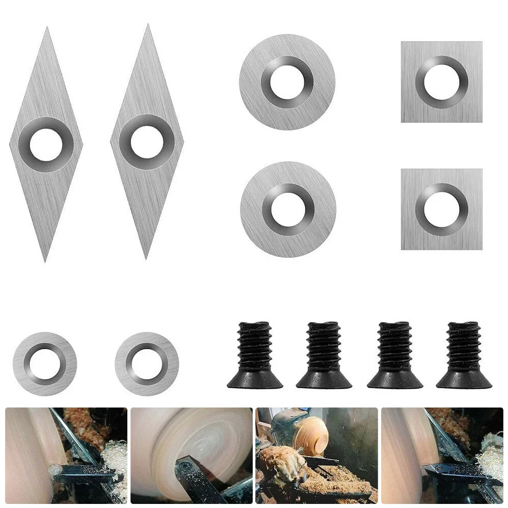 10Pcs/Set Diamond Square Round Blades Tungsten Carbide Cutter Inserts Woodworking Machine For For Wood Lathe Turning Tool
10Pcs/Set Diamond Square Round Blades Tungsten Carbide Cutter Inserts Woodworking Machine For For Wood Lathe Turning Tool