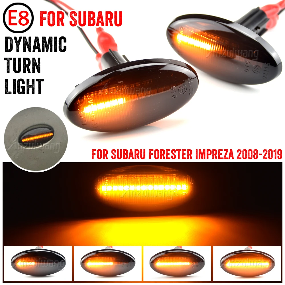 

Последовательная мигающая лампа, динамический поворотный сигнал, светодиодный поворотный сигнал, боковой габаритный фонарь для Subaru Forester Impreza 2008-2019