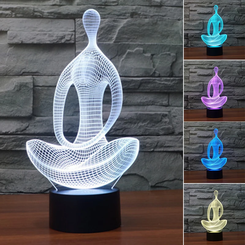 7 Color Changing Night Lamp 3D Meditation Atmosphere Light 3D Visual Illusion LED Lamp Bedroom Living Room Decor Dropship
7 Color Changing Night Lamp 3D Meditation Atmosphere Light 3D Visual Illusion LED Lamp Bedroom Living Room Decor Dropship