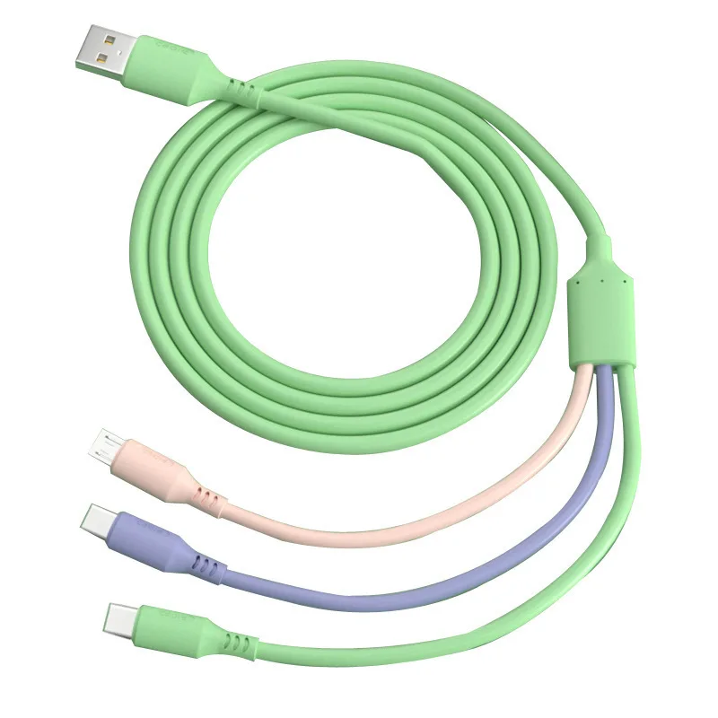 One Dragging Three Fast Charging Data Sync Cord 5A USB Cable for Micro Type- C Xiaomi Huawei Samsung 3 In 1 Data Line
One Dragging Three Fast Charging Data Sync Cord 5A USB Cable for Micro Type- C Xiaomi Huawei Samsung 3 In 1 Data Line