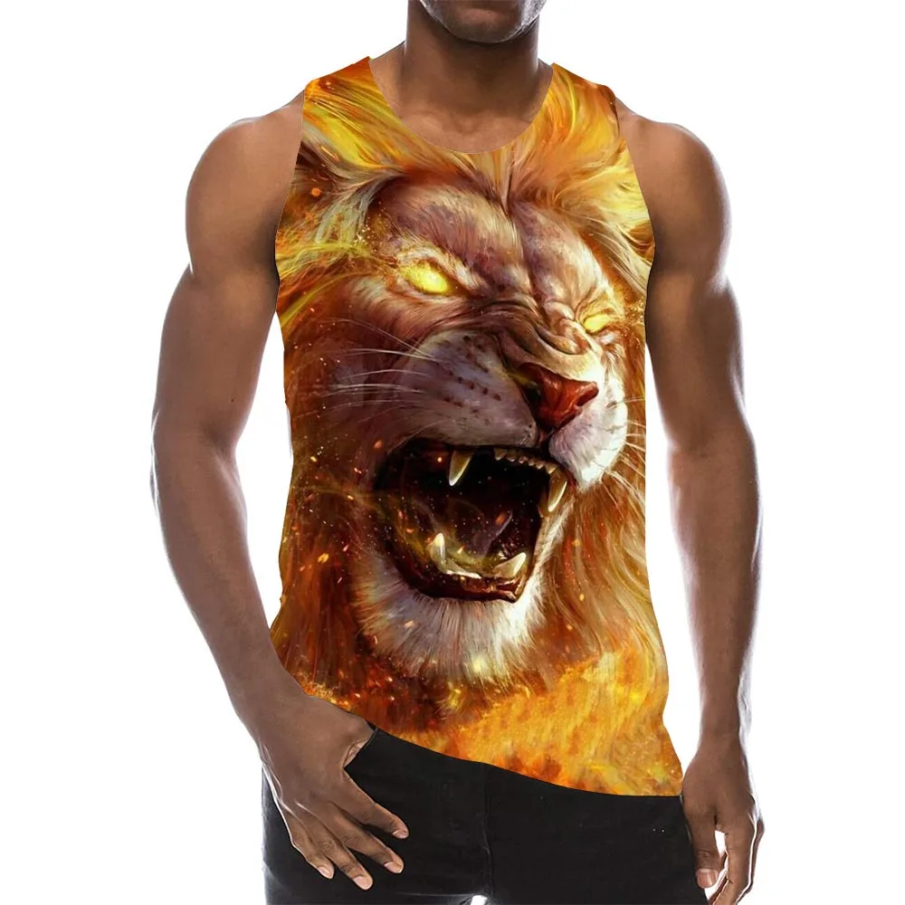 Men's Lion Tank Top 3D Print Beach Animals Sleeveless Lions Pattern Top Animal Graphic Vest
Men's Lion Tank Top 3D Print Beach Animals Sleeveless Lions Pattern Top Animal Graphic Vest