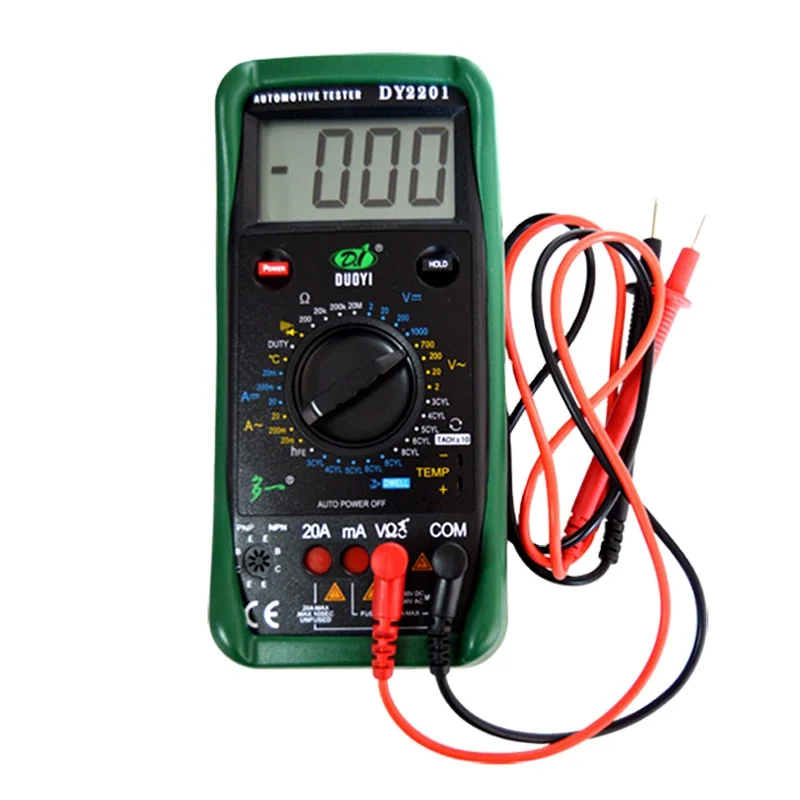 DY2201 LCD Multimeter Digital AC DC Autoranging Voltage Electronic Circuit Diagnostic Tool Repair Multi-Meter
DY2201 LCD Multimeter Digital AC DC Autoranging Voltage Electronic Circuit Diagnostic Tool Repair Multi-Meter