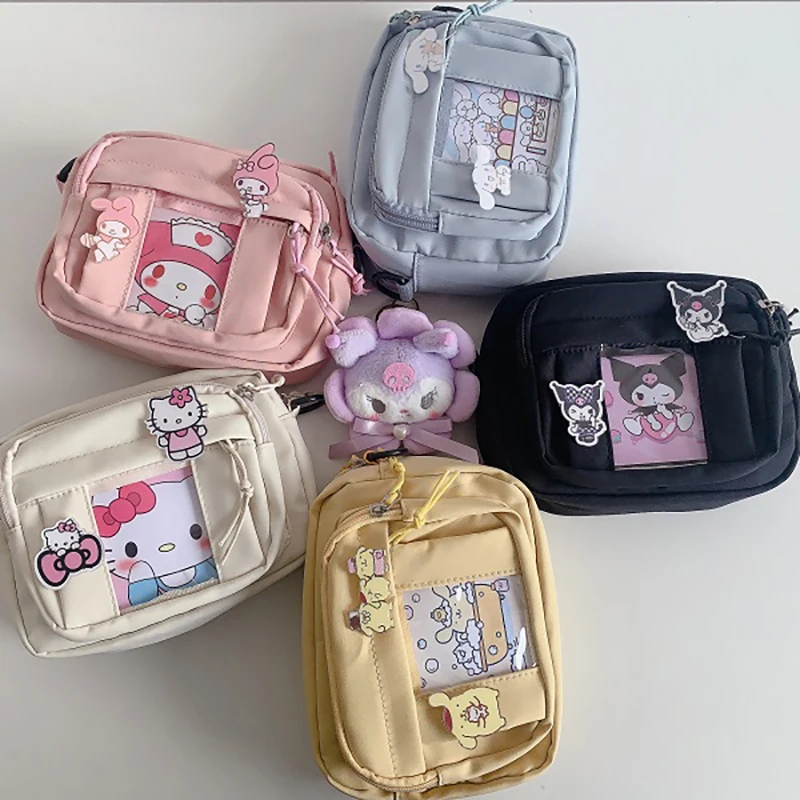 Hello Kitty Kawaii Crossbody Bag Sanrio My Melody Cinnamoroll Anime Kuromi Cute Cartoon Girly Heart Storage Bag Toy for Girls
Hello Kitty Kawaii Crossbody Bag Sanrio My Melody Cinnamoroll Anime Kuromi Cute Cartoon Girly Heart Storage Bag Toy for Girls