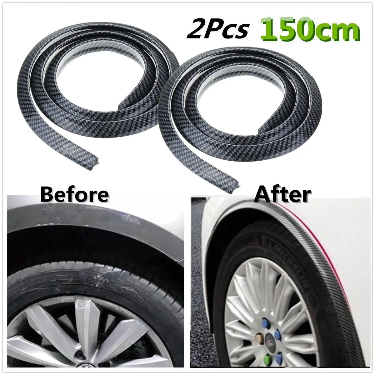 2pcs 150cm Universal Car Mud Flaps Splash Guard for Fender Flare Wheel Eyebrow Cover Moulding Trim Protector Lip
2pcs 150cm Universal Car Mud Flaps Splash Guard for Fender Flare Wheel Eyebrow Cover Moulding Trim Protector Lip