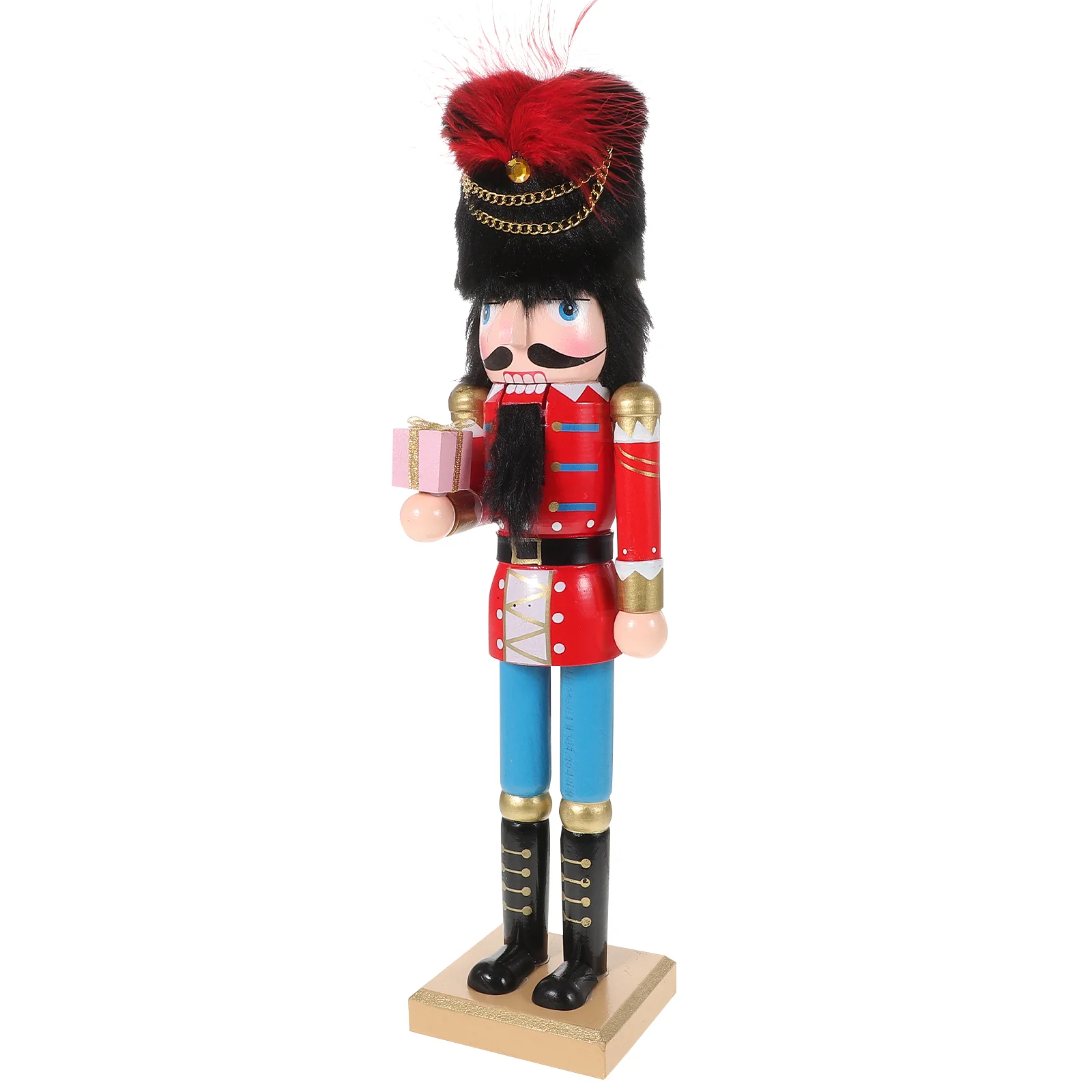 

Nutcracker Soldier Statue Toy Wood Figure Ornament Puppet Nutcrackers Holiday Action Figurine King Puppets Tabletop Decor Indoor