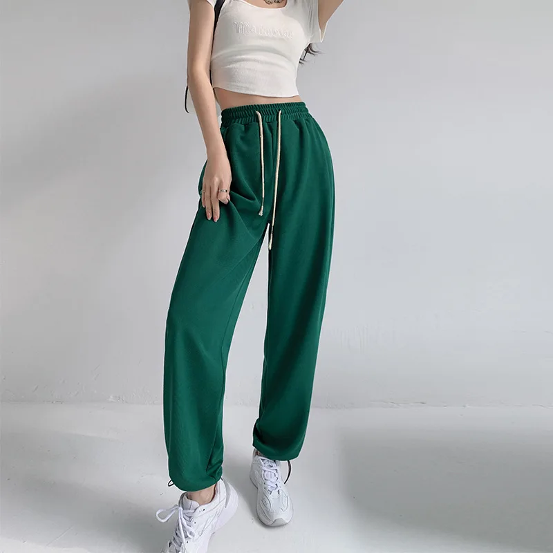 SuperAen Green Sweatpants 2022 New Spring Autumn High-waist-drooping Wide-leg Pants Loose Pants for Women
SuperAen Green Sweatpants 2022 New Spring Autumn High-waist-drooping Wide-leg Pants Loose Pants for Women