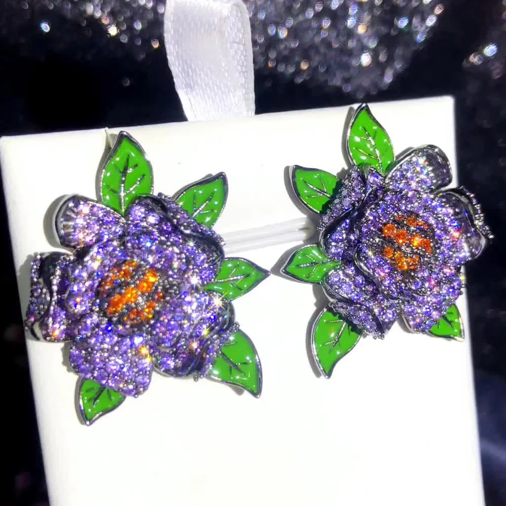 Missvikki NEW Spring Bloom Flower Earrings for Women Fine Bridal Wedding Party Luxury Gorgeous Top Shiny Jewelry High Quality
Missvikki NEW Spring Bloom Flower Earrings for Women Fine Bridal Wedding Party Luxury Gorgeous Top Shiny Jewelry High Quality