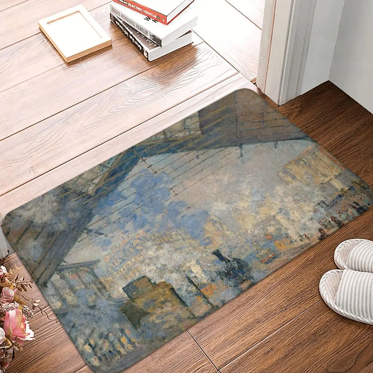 Claude Monet French Impressionist Bath Non-Slip Carpet Saint Lazare Station Flannel Mat Entrance Door Doormat Decoration Rug
Claude Monet French Impressionist Bath Non-Slip Carpet Saint Lazare Station Flannel Mat Entrance Door Doormat Decoration Rug