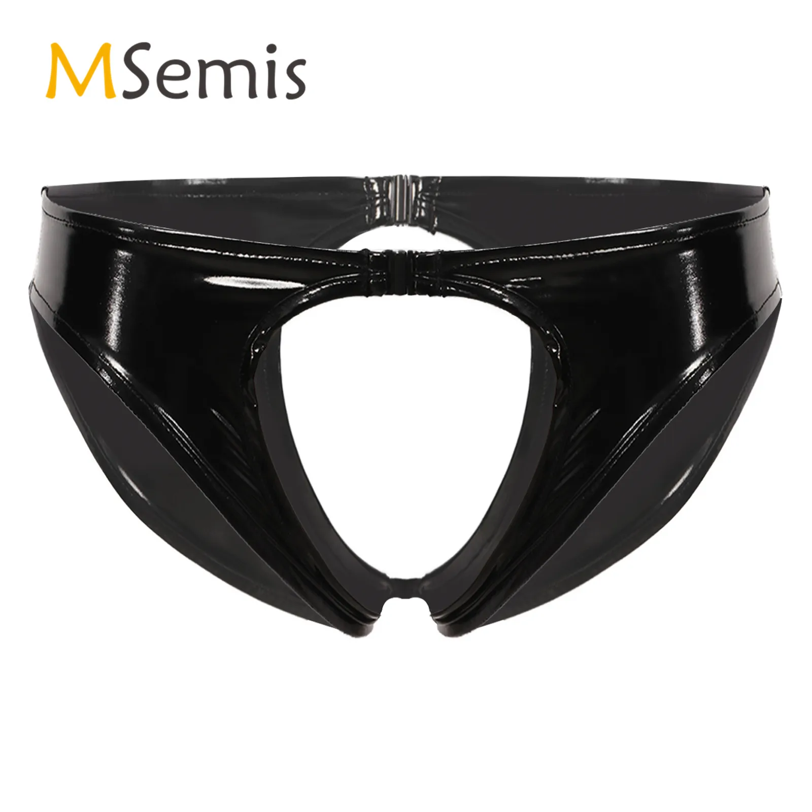 Womens Crotchless Thongs Panties Lingerie Wet Look Patent Leather Underwear Glossy Low Waist Open Butt Briefs Cutout Panties
Womens Crotchless Thongs Panties Lingerie Wet Look Patent Leather Underwear Glossy Low Waist Open Butt Briefs Cutout Panties