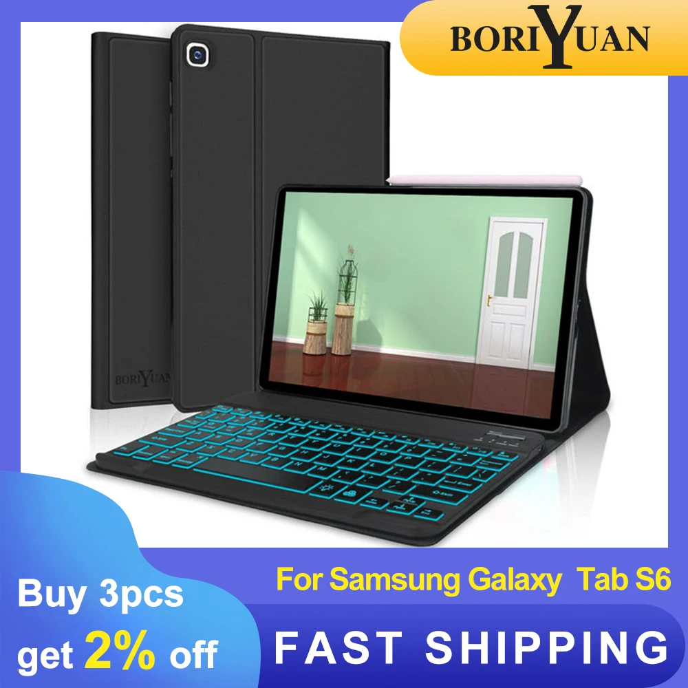For Samsung Galaxy Tab S6 Lite Case P610 Bluetooth 7 Color Backlight Keyboard Case Cover Magnetic Stand Cover
For Samsung Galaxy Tab S6 Lite Case P610 Bluetooth 7 Color Backlight Keyboard Case Cover Magnetic Stand Cover