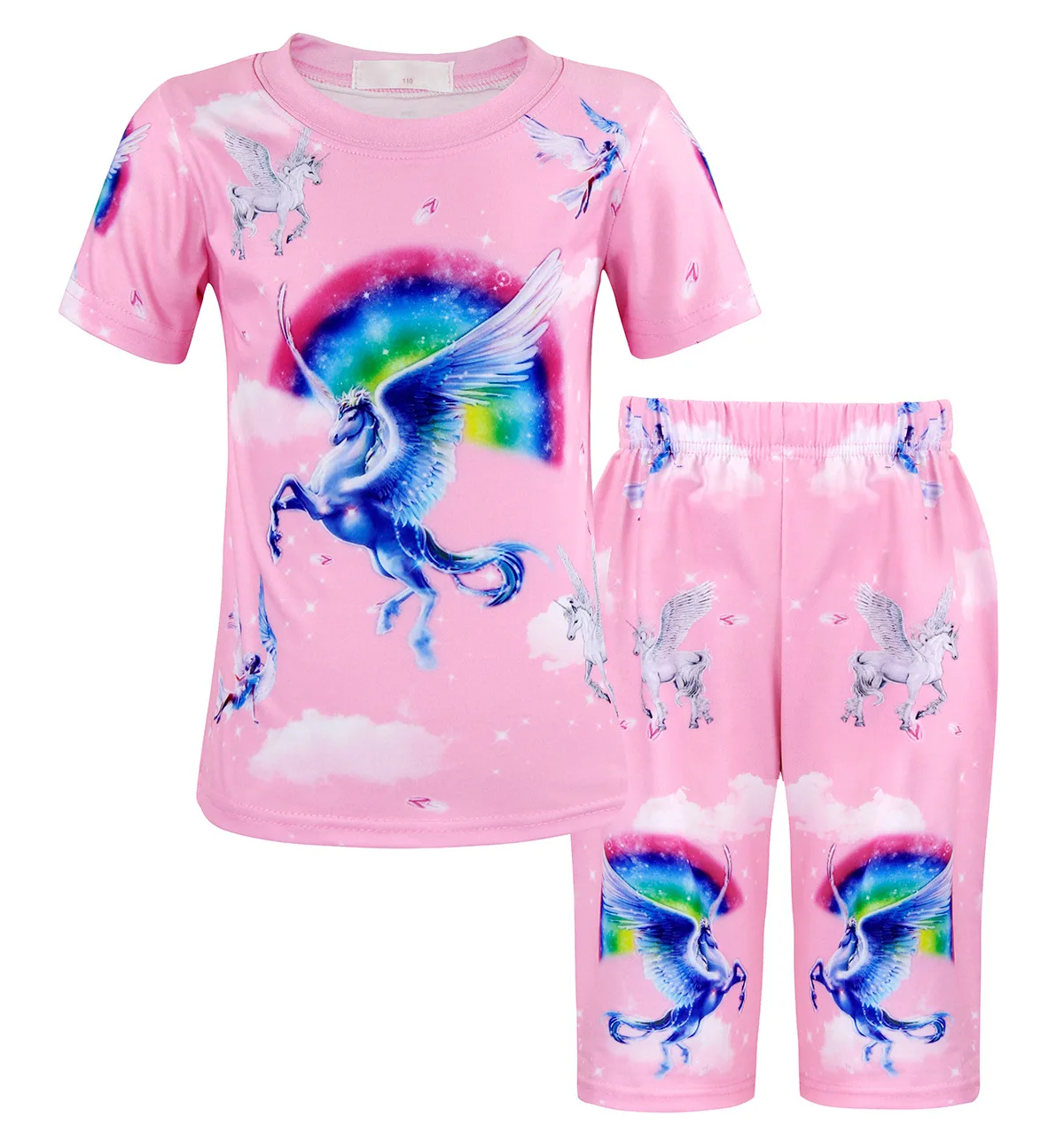 Summer New Children Home Clothes Set Two-piece Pajamas Beach Short Capris Sleeved Printed Pink Blue 3 to 8 Years Old Split Style
Summer New Children Home Clothes Set Two-piece Pajamas Beach Short Capris Sleeved Printed Pink Blue 3 to 8 Years Old Split Style