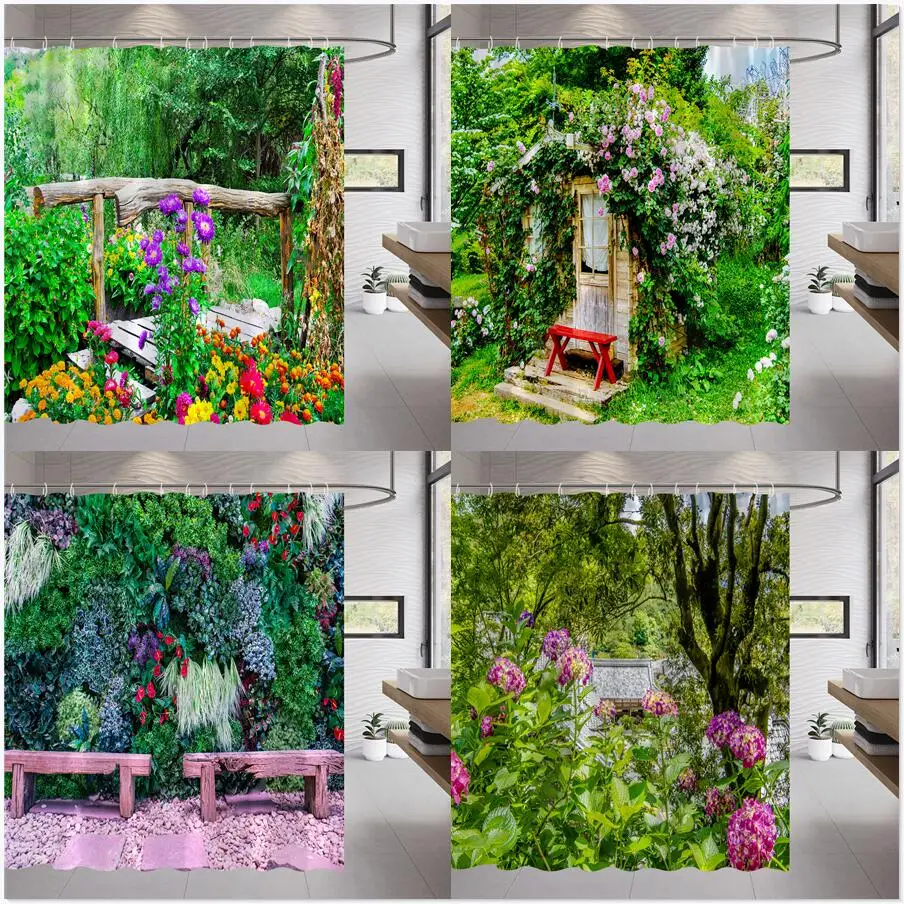3D Landscape Shower Curtain Garden Wooden Bridge Plant Tree Flower Natural Scenery Bathroom Decor Hanging Wall Fabric Curtain
3D Landscape Shower Curtain Garden Wooden Bridge Plant Tree Flower Natural Scenery Bathroom Decor Hanging Wall Fabric Curtain
