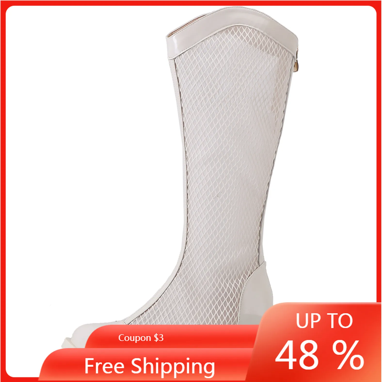 【ENMAYER2023Women Summer High Tube Boots Girl Cool Knee Boots Thick Heel Knight Mesh Long Boots Summer Cool Shoes Women Fashion 
【ENMAYER2023Women Summer High Tube Boots Girl Cool Knee Boots Thick Heel Knight Mesh Long Boots Summer Cool Shoes Women Fashion