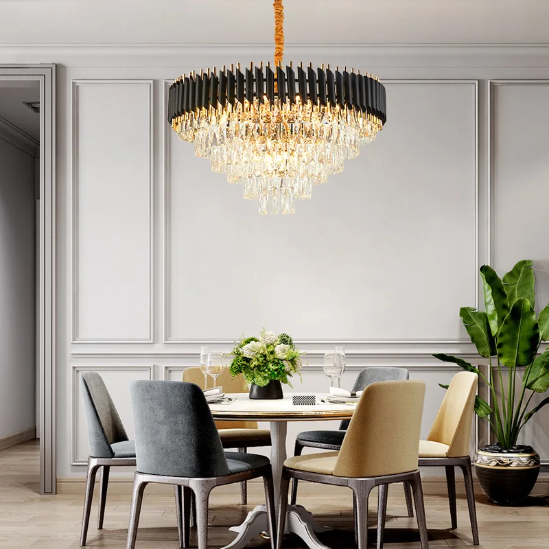 Homhi Crystal Chandelier Lighting Modern Luxury Large Black And Gold Pendant Colorful For Design Nordic Living Room HCL-502
Homhi Crystal Chandelier Lighting Modern Luxury Large Black And Gold Pendant Colorful For Design Nordic Living Room HCL-502