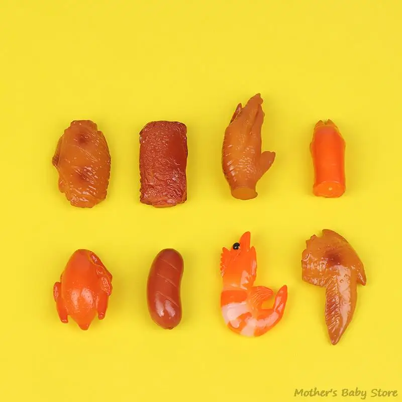1PC 1:12 Dollhouse Simulation Food Model Toy Resin Chicken Wings Ham Roast Duck Fried Foods Dollhouse DIY Decorative Accessories
1PC 1:12 Dollhouse Simulation Food Model Toy Resin Chicken Wings Ham Roast Duck Fried Foods Dollhouse DIY Decorative Accessories