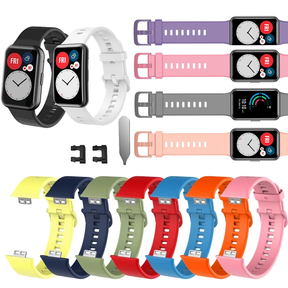 Silicone Band Strap for Huawei Watch Fit Soft Waterproof sport band fashion wristband Sports Replacement smartwatch Band
Silicone Band Strap for Huawei Watch Fit Soft Waterproof sport band fashion wristband Sports Replacement smartwatch Band