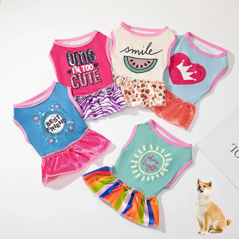 Printing Mesh Dog Cat Dress Lace Design Pet Apparel Puppy Skirt Dog Clothes For Small Dogs Spring Autumn Fashion Pet Dresses
Printing Mesh Dog Cat Dress Lace Design Pet Apparel Puppy Skirt Dog Clothes For Small Dogs Spring Autumn Fashion Pet Dresses
