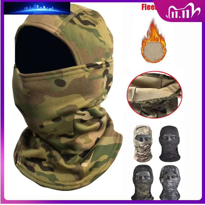 Winter Military Tactical Balaclava Warm Fleece Thermal Ski Snowboard Face Mask Bicycle Cycling Hunting Airsoft Camo Hats Scarf
Winter Military Tactical Balaclava Warm Fleece Thermal Ski Snowboard Face Mask Bicycle Cycling Hunting Airsoft Camo Hats Scarf