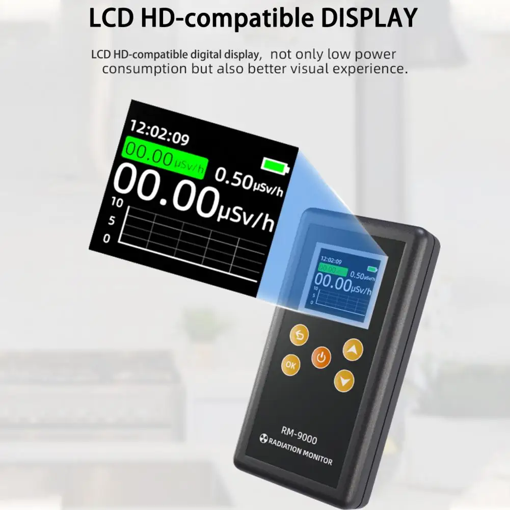 Portable Nuclear Radiation Detector Geiger Counter X-rays γ-rays β-rays Detecting Device Personals Radioactive Tester Dosimeter
Portable Nuclear Radiation Detector Geiger Counter X-rays γ-rays β-rays Detecting Device Personals Radioactive Tester Dosimeter