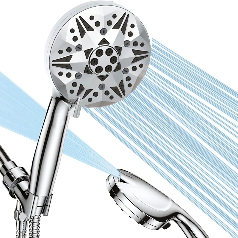High Pressure Handheld Shower Head With Filter, 8 Spray Settings & 2 Wash Modes, 5 Inch
High Pressure Handheld Shower Head With Filter, 8 Spray Settings & 2 Wash Modes, 5 Inch