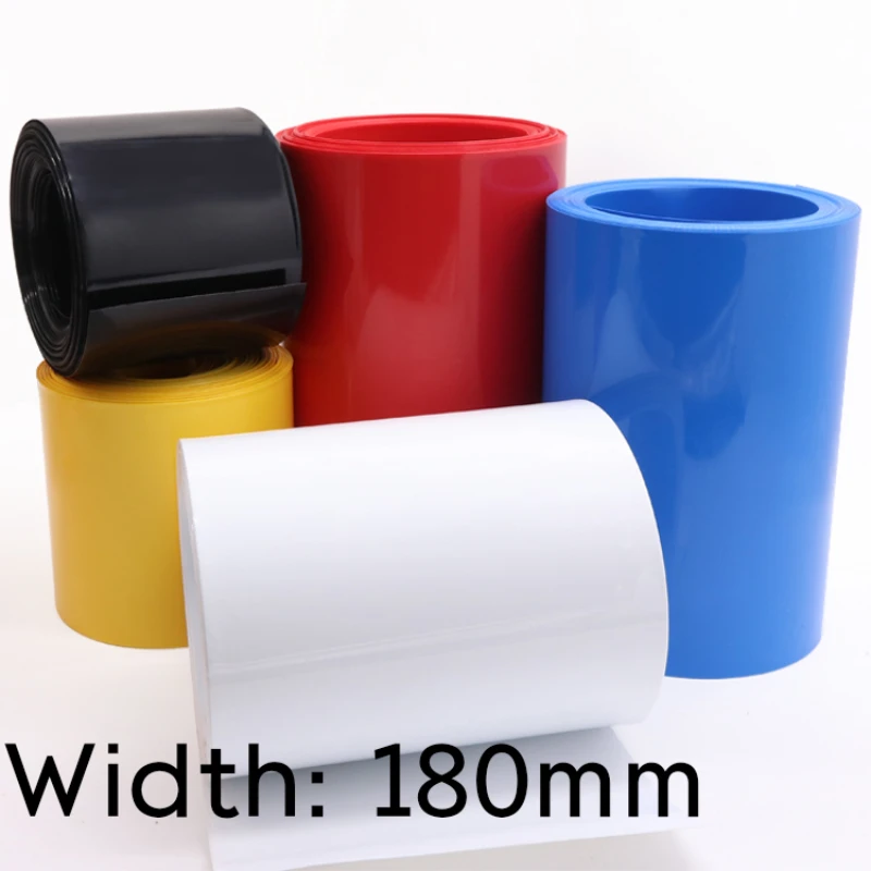 

Width 180mm PVC Heat Shrink Tube Dia 115mm Lithium Battery 18650 Pack Insulated Film Wrap Protection Case Pack Wire Cable Sleeve