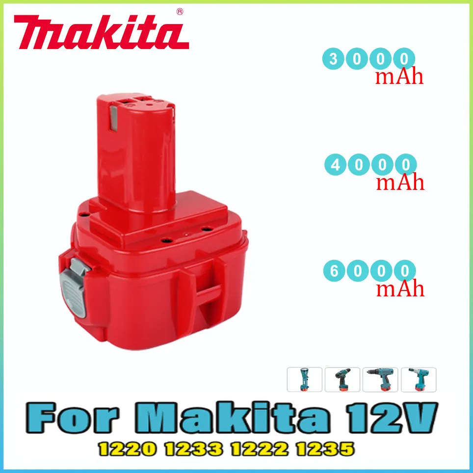3.0AH/4.0AH/6.0AH Rechargeable for Makita Akku 12V PA12 1200 1222 1234 1235 6270D 6271D 8434D Power Tool 6317D 8270D Battery
3.0AH/4.0AH/6.0AH Rechargeable for Makita Akku 12V PA12 1200 1222 1234 1235 6270D 6271D 8434D Power Tool 6317D 8270D Battery