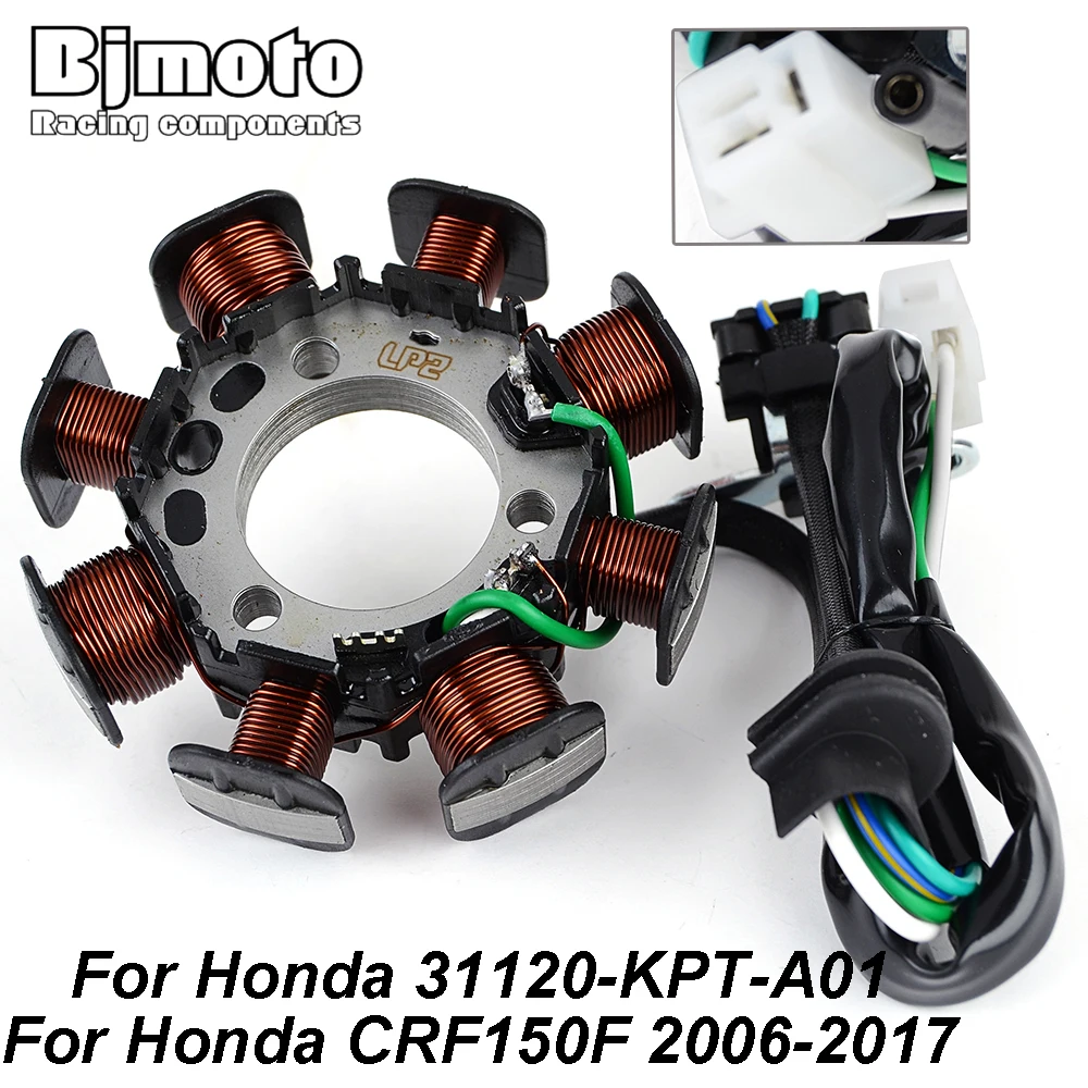 Катушка статора генератора мотоцикла для Honda CRF150F CRF 150F 2006-2017 31120-KPT-A01
Катушка статора генератора мотоцикла для Honda CRF150F CRF 150F 2006-2017 31120-KPT-A01
