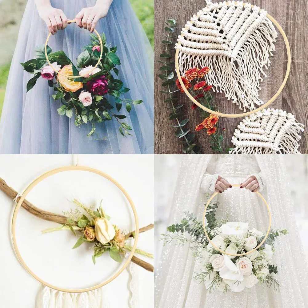 10pcs 10-30cm Bamboo Circle Ring Wooden Catcher Wreath Versatile Floral Hoop DIY Handmade Round Hanging Decorative Wedding Decor
10pcs 10-30cm Bamboo Circle Ring Wooden Catcher Wreath Versatile Floral Hoop DIY Handmade Round Hanging Decorative Wedding Decor