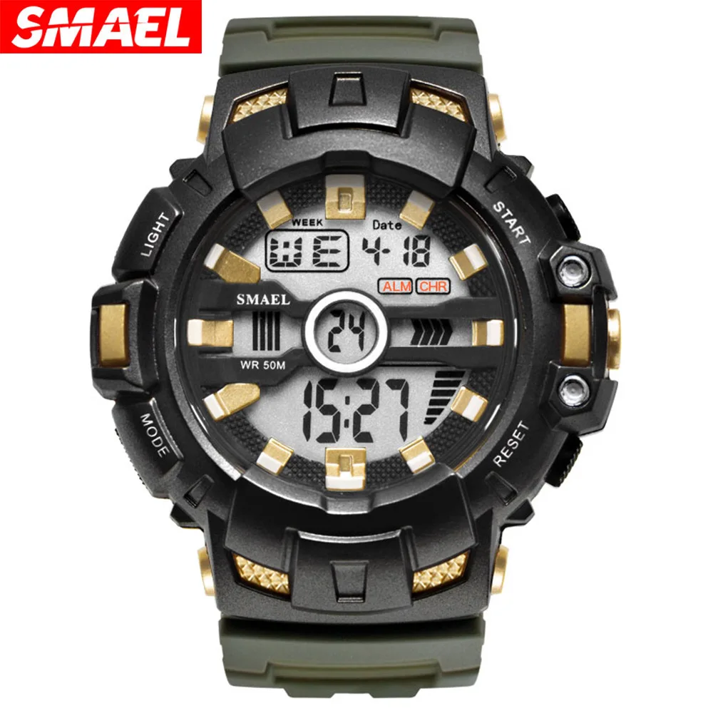 SMAEL 1532B Men Leisure Sports Watches Waterproof Military Gift Electronic Back Light TOP Luxury Masculino Multifunctional Alarm
SMAEL 1532B Men Leisure Sports Watches Waterproof Military Gift Electronic Back Light TOP Luxury Masculino Multifunctional Alarm