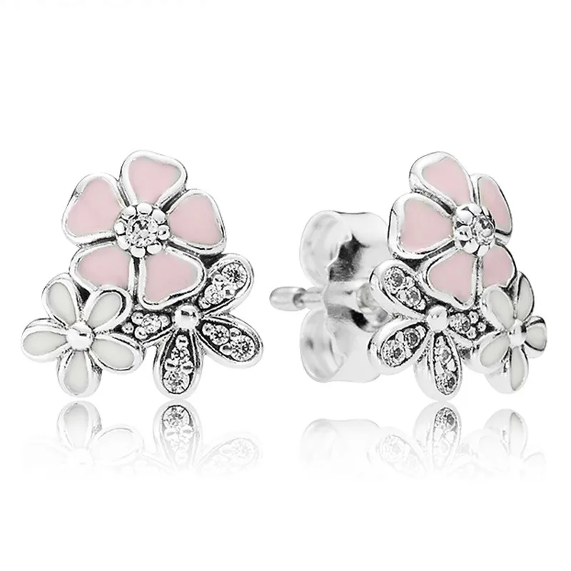 Authentic 925 Sterling Silver Sparkling Mix Enamel Poetic Blooms With Crystal Stud Earrings For Women Wedding Fashion Jewelry
Authentic 925 Sterling Silver Sparkling Mix Enamel Poetic Blooms With Crystal Stud Earrings For Women Wedding Fashion Jewelry