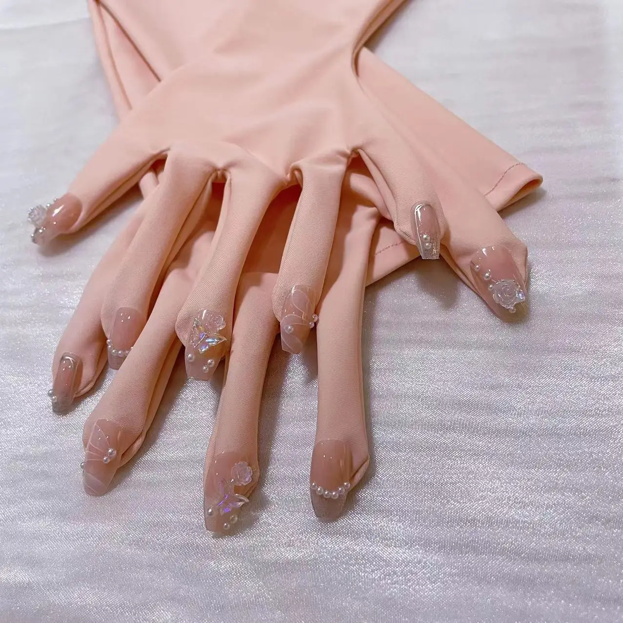 Luxury Customzie Pink Flesh Spandex Zentai Nail Gloves Men's Cosplay Kigurumi Long Gloves With Nails Service Crossdress
Luxury Customzie Pink Flesh Spandex Zentai Nail Gloves Men's Cosplay Kigurumi Long Gloves With Nails Service Crossdress