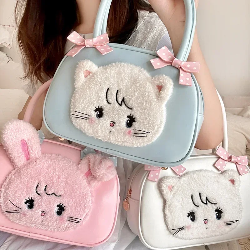 Квадратная сумка Kwaii Mikko, аниме, периферийная маленькая сумка-тоут в форме животного с бантом, милой девушкой, с сердцем, модная сумка для подмышек, подарок на день рождения 
Квадратная сумка Kwaii Mikko, аниме, периферийная маленькая сумка-тоут в форме животного с бантом, милой девушкой, с сердцем, модная сумка для подмышек, подарок на день рождения