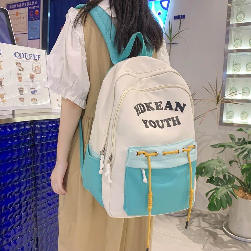 New Fashion Backpack Letter Design Waterproof Bookbag Cute Girl Summer Rucksack Kawaii Teens Schoolbag Mochila Lady 
New Fashion Backpack Letter Design Waterproof Bookbag Cute Girl Summer Rucksack Kawaii Teens Schoolbag Mochila Lady