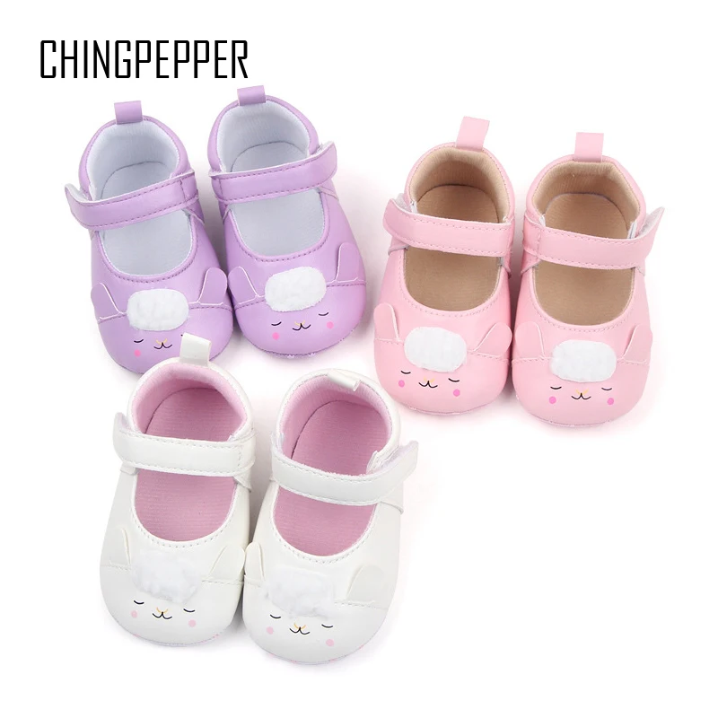 Brand Newborn Crib Shoes for Baby Girl Footwear Infant Cute Cartoon Bunny Princess Flats Toddler Soft Sole Trainers Bebes Items
Brand Newborn Crib Shoes for Baby Girl Footwear Infant Cute Cartoon Bunny Princess Flats Toddler Soft Sole Trainers Bebes Items