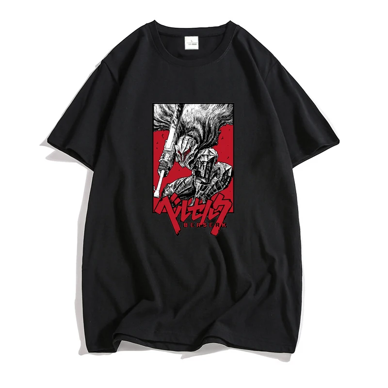 Anime Berserk T-shirt Men Cotton Short Sleeve Printed Vintage Black Tee Shirt Manga Japanese Style T Shirt Mens Clothes
Anime Berserk T-shirt Men Cotton Short Sleeve Printed Vintage Black Tee Shirt Manga Japanese Style T Shirt Mens Clothes