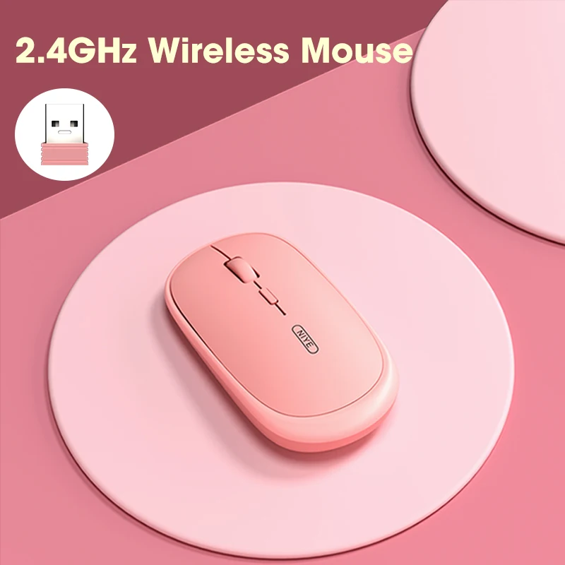 Pink Wireless Mouse 2.4GHz USB Mouse Silent Mute Mice 1600 DPI Adjustable Ergonomic Mice For Laptop PC Computer Home Office
Pink Wireless Mouse 2.4GHz USB Mouse Silent Mute Mice 1600 DPI Adjustable Ergonomic Mice For Laptop PC Computer Home Office
