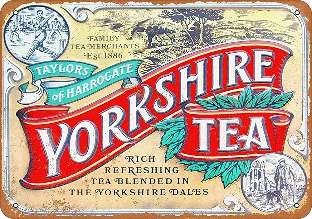 Tin Sign Aluminum Yorkshire Tea Outdoor & Indoor Sign Wall Decoration 12x8 INCH 
Tin Sign Aluminum Yorkshire Tea Outdoor & Indoor Sign Wall Decoration 12x8 INCH