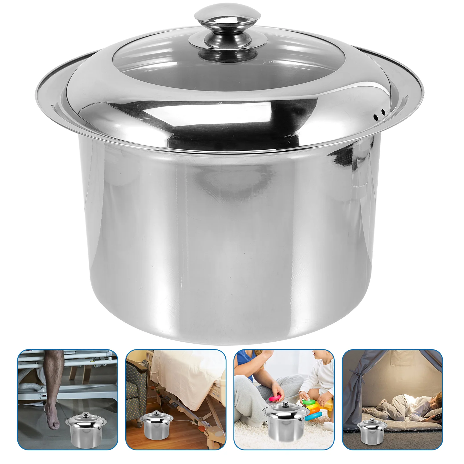 Stainless Steel Spittoon Urine Storage Pot Kids Portable Potty Home Chamber Thickened Car
Stainless Steel Spittoon Urine Storage Pot Kids Portable Potty Home Chamber Thickened Car