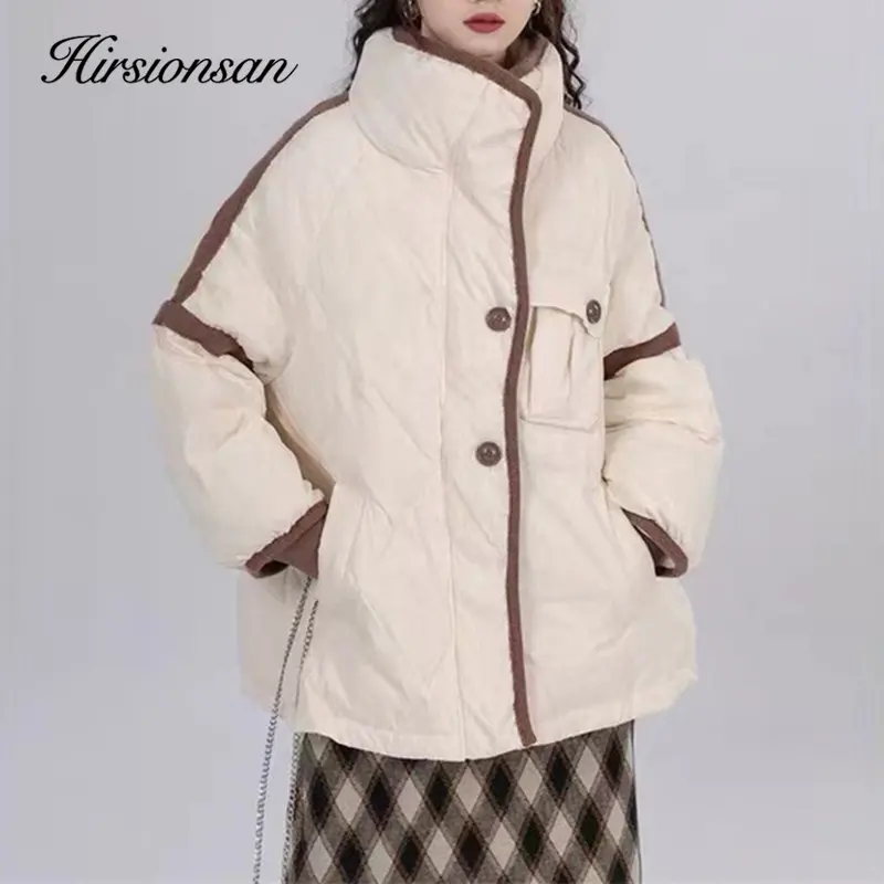 Зимняя модная темпераментная пуховая куртка Hirsionsan средней длины, женская Свободная Повседневная контрастная одежда, женские толстые теплы...
Зимняя модная темпераментная пуховая куртка Hirsionsan средней длины, женская Свободная Повседневная контрастная одежда, женские толстые теплы...