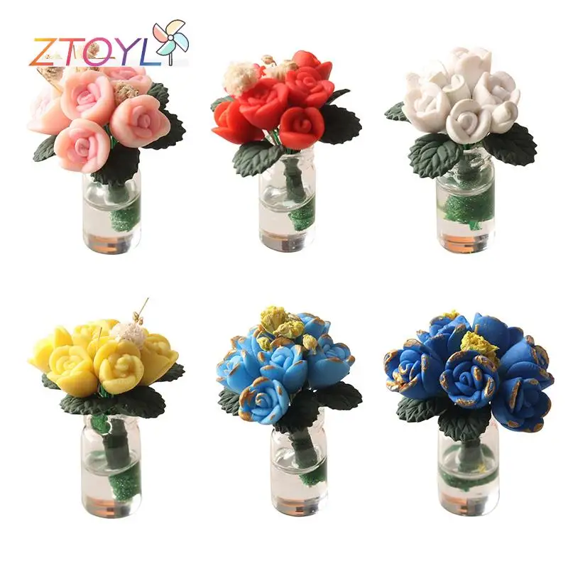 1 шт. 1:12 миниатюрный кукольный домик, розы в горшке, цветы в искусственном саду, аксессуары для кукольного домика
1 шт. 1:12 миниатюрный кукольный домик, розы в горшке, цветы в искусственном саду, аксессуары для кукольного домика