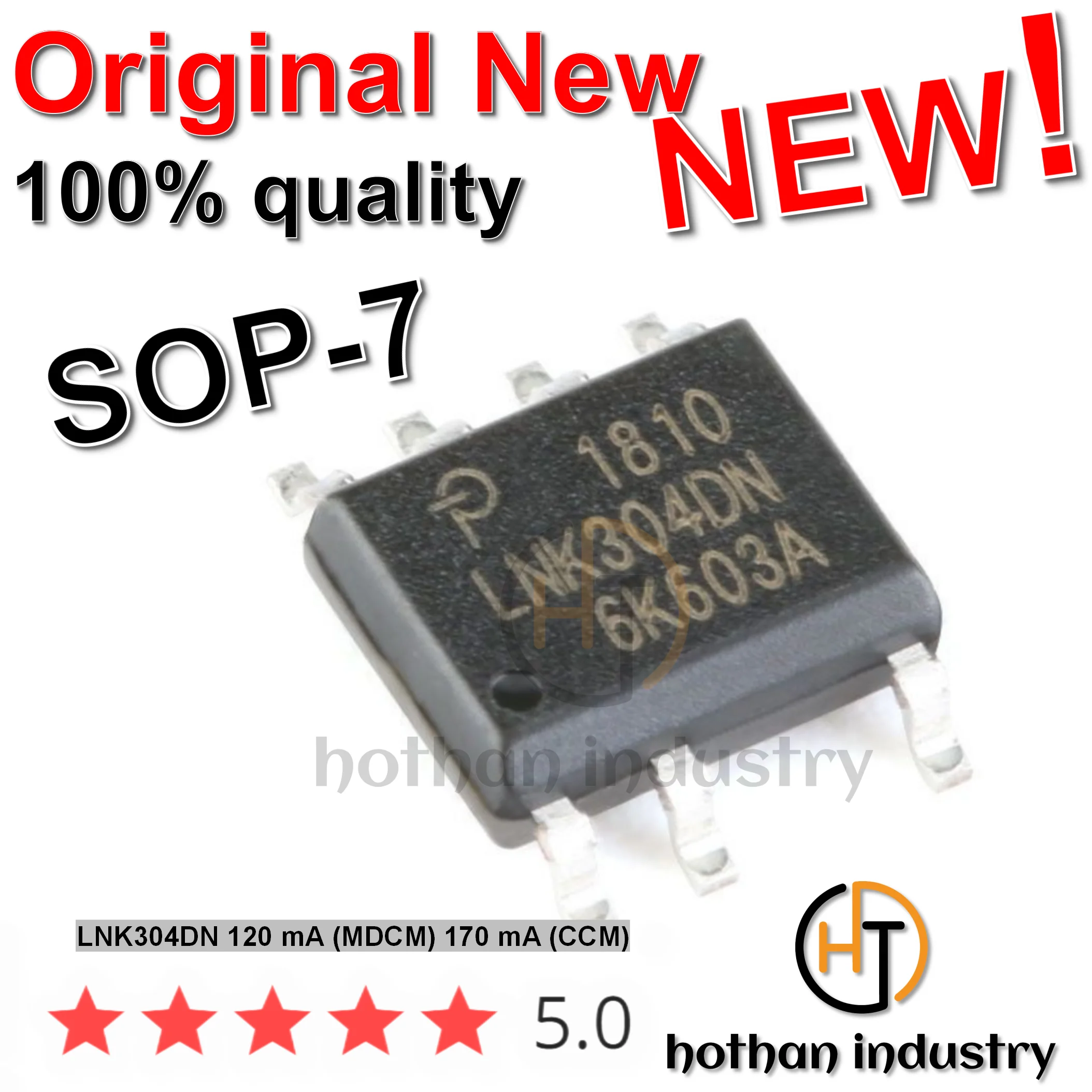 【5pcs】 100% Original High Quality New LNK304DN LNK304 LNK364D LNK 304 LNK304DN 120 mA (MDCM) 170 mA (CCM)
【5pcs】 100% Original High Quality New LNK304DN LNK304 LNK364D LNK 304 LNK304DN 120 mA (MDCM) 170 mA (CCM)