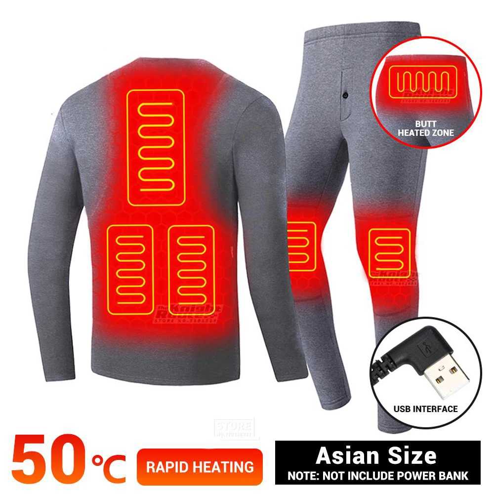 Self Heated Underwear Thermal Heated Jacket Vest Men's Ski Suit USB Electric Heating Clothing Thermal Long Johns Fleece Winter
Self Heated Underwear Thermal Heated Jacket Vest Men's Ski Suit USB Electric Heating Clothing Thermal Long Johns Fleece Winter