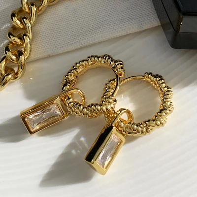 Titanium AAA Zircon Twist Hoops Earrings Women Jewelry Party Boho T Show Gown Runway Rare Korean Japan Trendy
Titanium AAA Zircon Twist Hoops Earrings Women Jewelry Party Boho T Show Gown Runway Rare Korean Japan Trendy