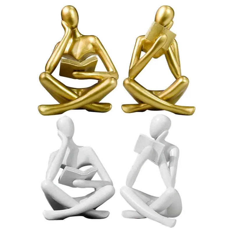 Thinker Reading Book Statue Decorative Resin Room Sculpture Portable Person Reading Book Figure For Desktop Home Decoration
Thinker Reading Book Statue Decorative Resin Room Sculpture Portable Person Reading Book Figure For Desktop Home Decoration